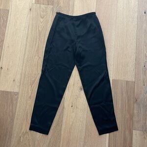 Beautiful black sleek silk like dress pants